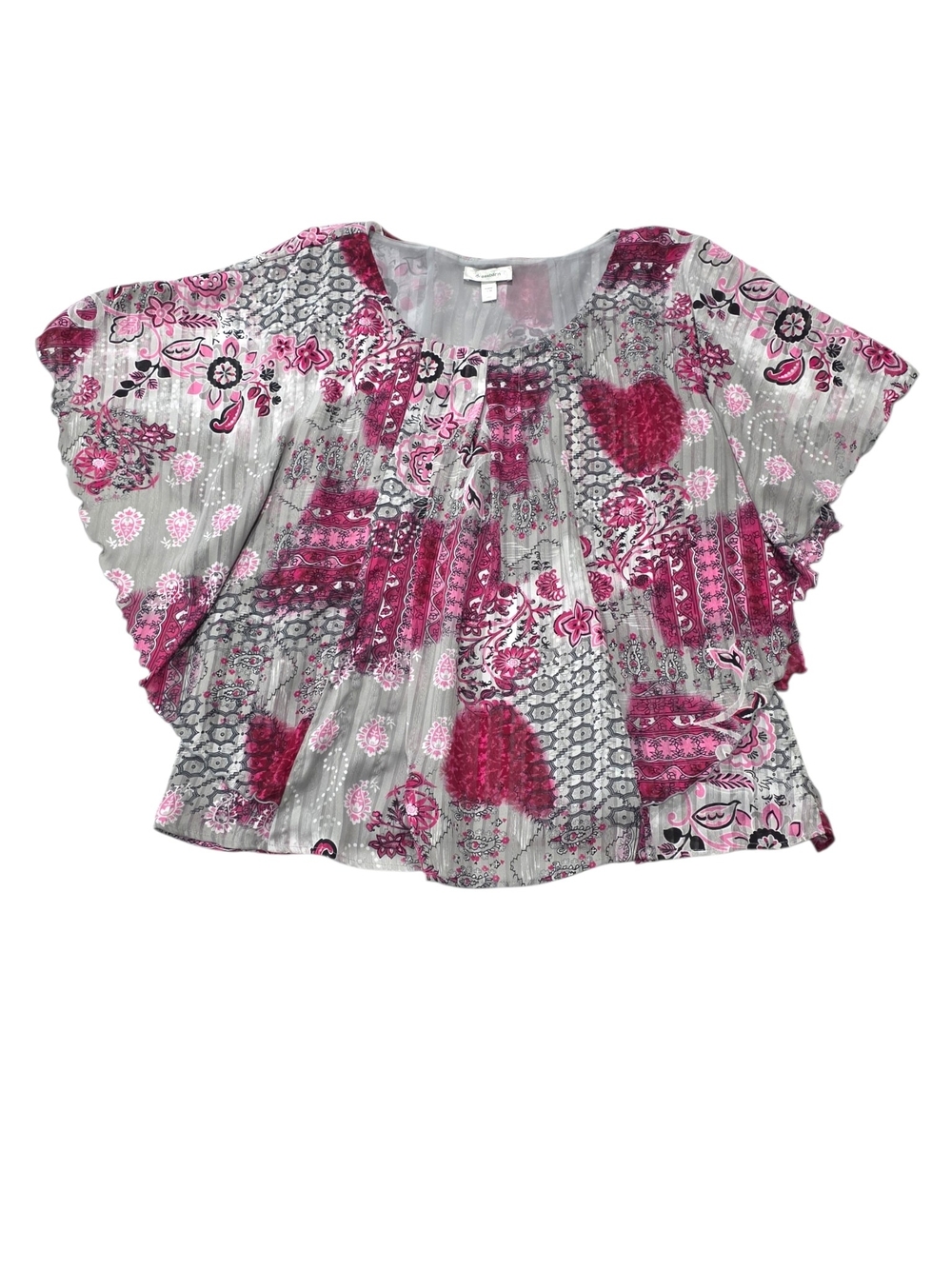 Dressbarn Woman's Blouse Top Shirt Size 18/20 Casual Summer Office E76